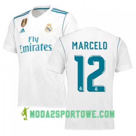 Koszulka Real Madryt MARCELO 12 Domowe Stroje Piłkarskie 2017/18 Krótki Rękaw