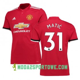 Koszulka Manchester United MATIC 31 Domowe Stroje Piłkarskie 2017/18 Krótki Rękaw