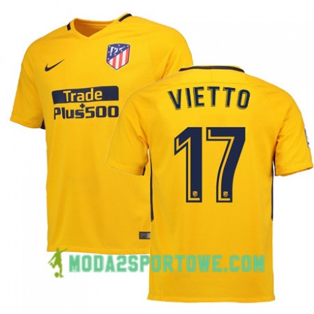 Koszulka Atlético Madryt VIETTO 17 Wyjazdowe Stroje Piłkarskie 2017/18 Krótki Rękaw