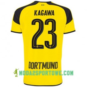 Koszulka Borussia Dortmund KAGAWA 23 Trzeci Stroje Piłkarskie 2017/18 Krótki Rękaw
