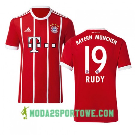 Koszulka Bayern Monachium RUDY 19 Domowe Stroje Piłkarskie 2017/18 Krótki Rękaw