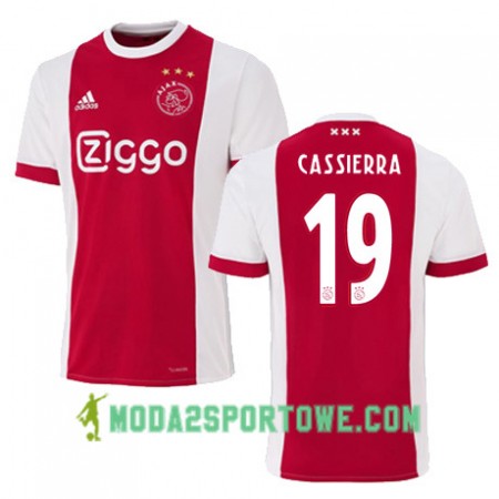 Koszulka Ajax Amsterdam MATEO CASSIERRA 19 Domowe Stroje Piłkarskie 2017/18 Krótki Rękaw