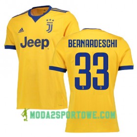 Koszulka Juventus BERNARDESCHI 33 Wyjazdowe Stroje Piłkarskie 2017/18 Krótki Rękaw