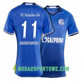 Koszulka FC Schalke 04 KONOPLYANKA 11 Domowe Stroje Piłkarskie 2017/18 Krótki Rękaw