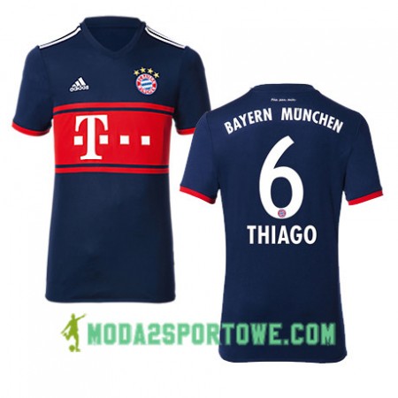 Koszulka Bayern Monachium THIAGO 6 Wyjazdowe Stroje Piłkarskie 2017/18 Krótki Rękaw