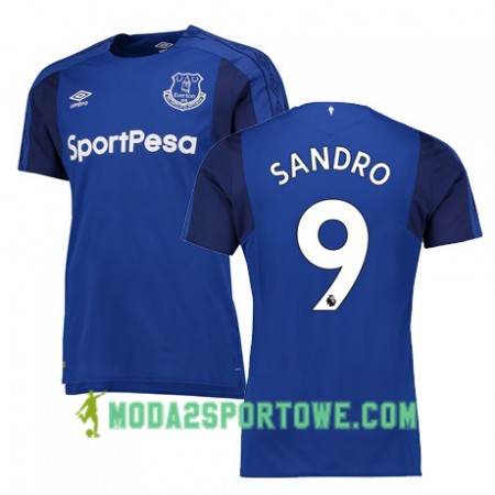 Koszulka Everton SANDRO Domowe Stroje Piłkarskie 2017/18 Krótki Rękaw