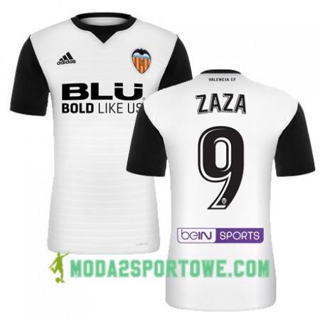 Koszulka Valencia CF ZAZA Domowe Stroje Piłkarskie 2017/18 Krótki Rękaw