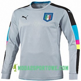 Koszulka Włochy Bramkarska Stroje Piłkarskie Euro 2016 Długi Rękaw