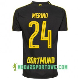 Koszulka Borussia Dortmund MERINO 24 Wyjazdowe Stroje Piłkarskie 2017/18 Krótki Rękaw