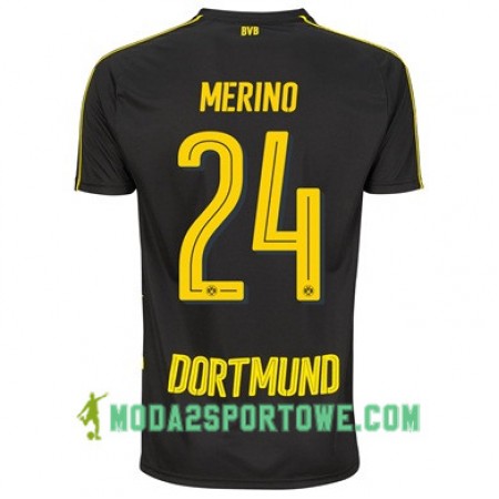 Koszulka Borussia Dortmund MERINO 24 Wyjazdowe Stroje Piłkarskie 2017/18 Krótki Rękaw