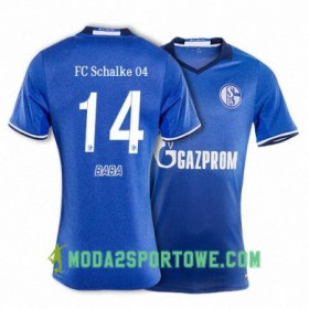Koszulka FC Schalke 04 BABA 14 Domowe Stroje Piłkarskie 2017/18 Krótki Rękaw