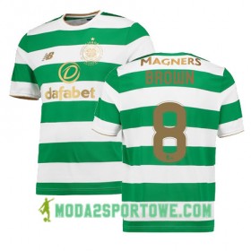 Koszulka Celtic FC SCOTT BROWN Domowe Stroje Piłkarskie 2017/18 Krótki Rękaw