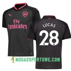 Koszulka Arsenal LUCAS 28 Trzeci Stroje Piłkarskie 2017/18 Krótki Rękaw