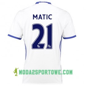 Koszulka Chelsea MATIC 21 Trzeci Stroje Piłkarskie 2017/18 Krótki Rękaw