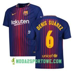 Koszulka FC Barcelona Denis Suarez 6 Domowe Stroje Piłkarskie 2017/18 Krótki Rękaw
