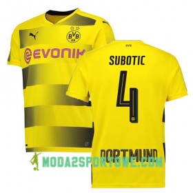 Koszulka Borussia Dortmund SUBOTIC 4 Domowe Stroje Piłkarskie 2017/18 Krótki Rękaw
