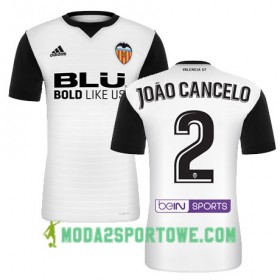 Koszulka Valencia CF JOAO CANCELO Domowe Stroje Piłkarskie 2017/18 Krótki Rękaw