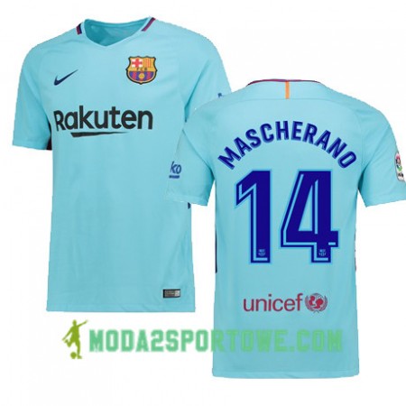 Koszulka FC Barcelona MASCHERANO 14 Wyjazdowe Stroje Piłkarskie 2017/18 Krótki Rękaw