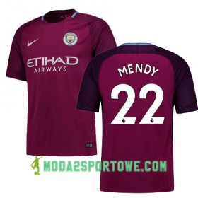 Koszulka Manchester City MENDY 22 Wyjazdowe Stroje Piłkarskie 2017/18 Krótki Rękaw