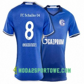 Koszulka FC Schalke 04 GORETZKA 8 Domowe Stroje Piłkarskie 2017/18 Krótki Rękaw