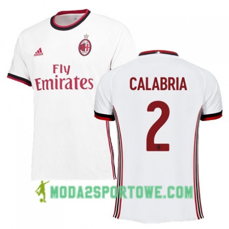 Koszulka AC Milan CALABRIA 2 Wyjazdowe Stroje Piłkarskie 2017/18 Krótki Rękaw
