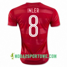 Koszulka Szwajcaria GOKHAN INLER Domowe Stroje Piłkarskie Euro 2016