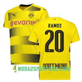 Koszulka Borussia Dortmund RAMOS 20 Domowe Stroje Piłkarskie 2017/18 Krótki Rękaw