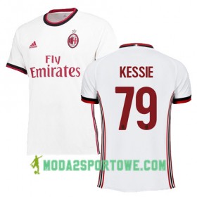 Koszulka AC Milan KESSIE 79 Wyjazdowe Stroje Piłkarskie 2017/18 Krótki Rękaw