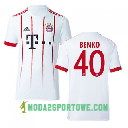 Koszulka Bayern Monachium BENKO 40 Trzeci Stroje Piłkarskie 2017/18 Krótki Rękaw