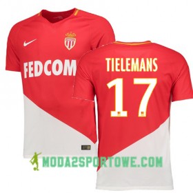 Koszulka AS Monaco TIELEMANS 17 Domowe Stroje Piłkarskie 2017/18 Krótki Rękaw