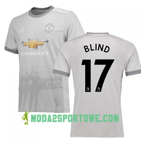 Koszulka Manchester United BLIND 17 Trzeci Stroje Piłkarskie 2017/18 Krótki Rękaw