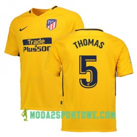Koszulka Atlético Madryt THOMAS 5 Wyjazdowe Stroje Piłkarskie 2017/18 Krótki Rękaw