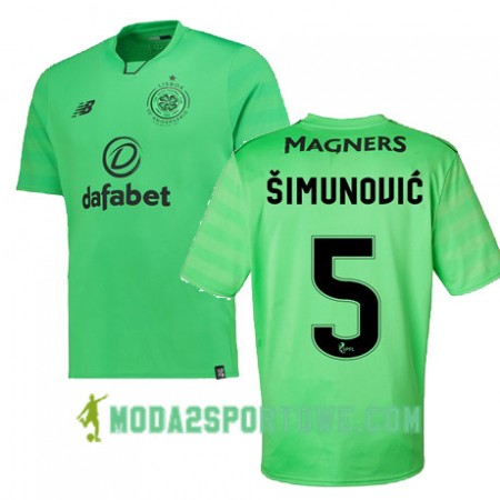 Koszulka Celtic FC JOZO SIMUNOVIC Trzeci Stroje Piłkarskie 2017/18 Krótki Rękaw