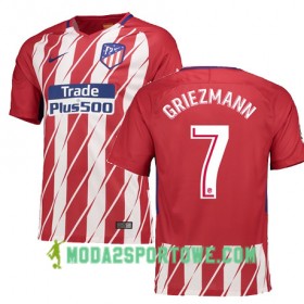 Koszulka Atlético Madryt GRIEZMANN 7 Domowe Stroje Piłkarskie 2017/18 Krótki Rękaw