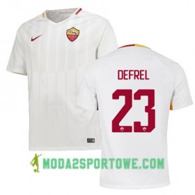 Koszulka AS Roma DEFREL 23 Wyjazdowe Stroje Piłkarskie 2017/18 Krótki Rękaw