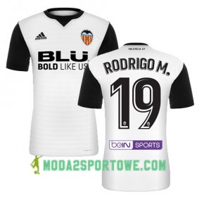 Koszulka Valencia CF RODRIGO M Domowe Stroje Piłkarskie 2017/18 Krótki Rękaw