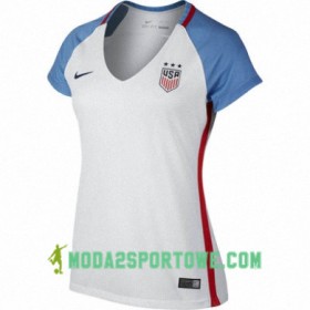 Koszulka Stany Zjednoczone Damska Domowe Stroje Piłkarskie 2016/17 Krótki Rękaw