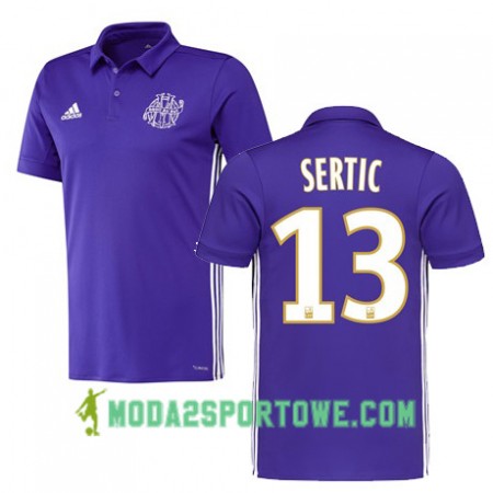Koszulka Olympique Marsylia Gregory Sertic 13 Trzeci Stroje Piłkarskie 2017/18 Krótki Rękaw