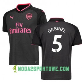 Koszulka Arsenal GABRIEL 5 Trzeci Stroje Piłkarskie 2017/18 Krótki Rękaw