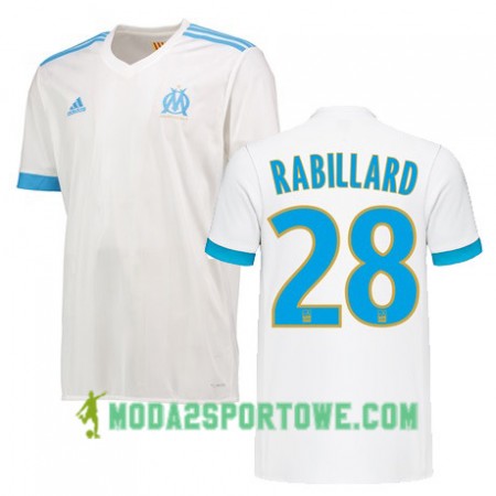 Koszulka Olympique Marsylia ANTOINE RABILLARD 28 Domowe Stroje Piłkarskie 2017/18 Krótki Rękaw