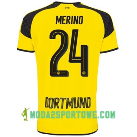 Koszulka Borussia Dortmund MERINO 24 Trzeci Stroje Piłkarskie 2017/18 Krótki Rękaw