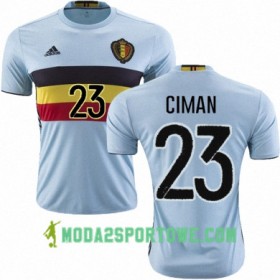 Koszulka Belgia LAURENT CIMAN Wyjazdowe Stroje Piłkarskie Euro 2016