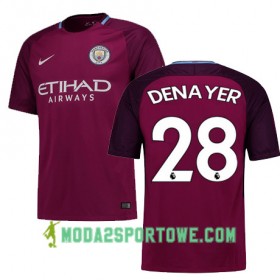 Koszulka Manchester City DENAYER 28 Wyjazdowe Stroje Piłkarskie 2017/18 Krótki Rękaw