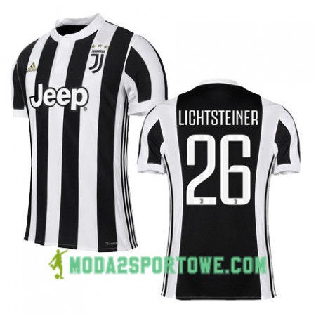 Koszulka Juventus LICHTSTEINER 26 Domowe Stroje Piłkarskie 2017/18 Krótki Rękaw