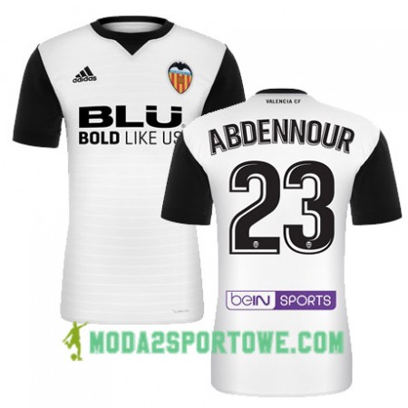 Koszulka Valencia CF ABDENNOUR Domowe Stroje Piłkarskie 2017/18 Krótki Rękaw