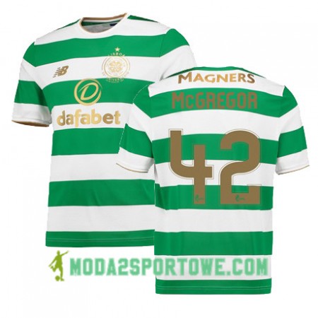 Koszulka Celtic FC CALLUM McGREGOR Domowe Stroje Piłkarskie 2017/18 Krótki Rękaw
