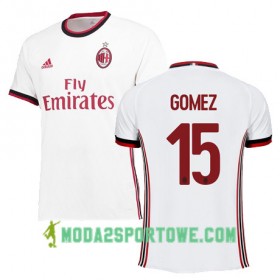 Koszulka AC Milan GOMEZ 15 Wyjazdowe Stroje Piłkarskie 2017/18 Krótki Rękaw