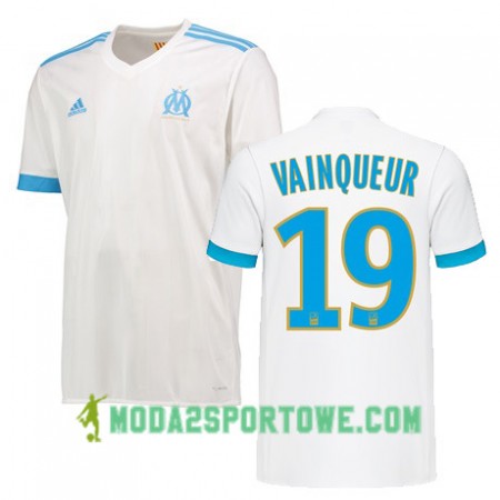 Koszulka Olympique Marsylia WILLIAM VAINQUEUR 19 Domowe Stroje Piłkarskie 2017/18 Krótki Rękaw
