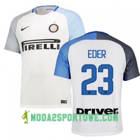 Koszulka Inter Mediolan EDER 23 Wyjazdowe Stroje Piłkarskie 2017/18 Krótki Rękaw
