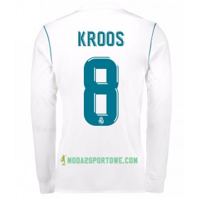 Koszulka Real Madryt Toni Kroos 8 Domowe Stroje Piłkarskie 2017/18 Długi Rękaw